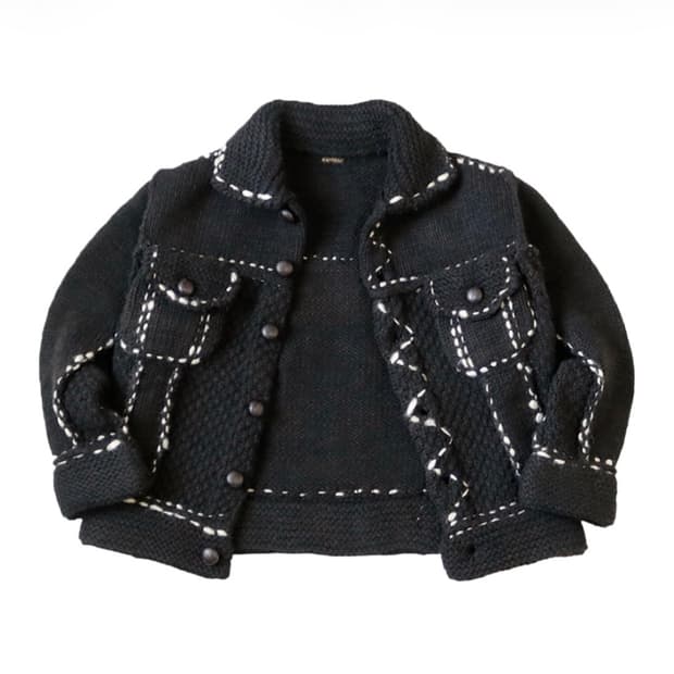 OS) 캐피탈 울 핸드 니트 코위찬 G 진 블랙