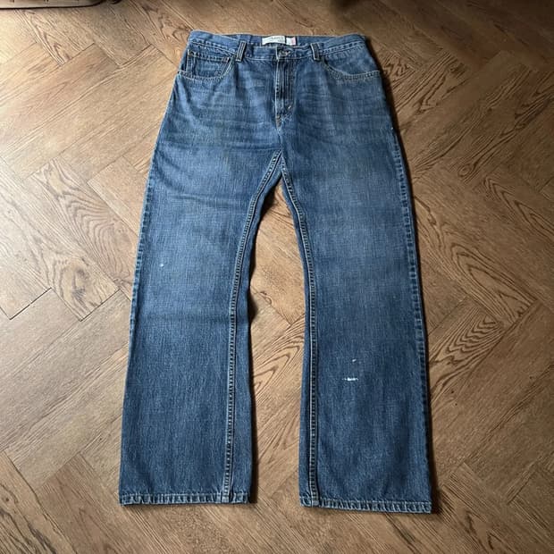 [34]00s 리바이스 USA 557 빈티지워싱 릴렉스 플레어핏 데님팬츠