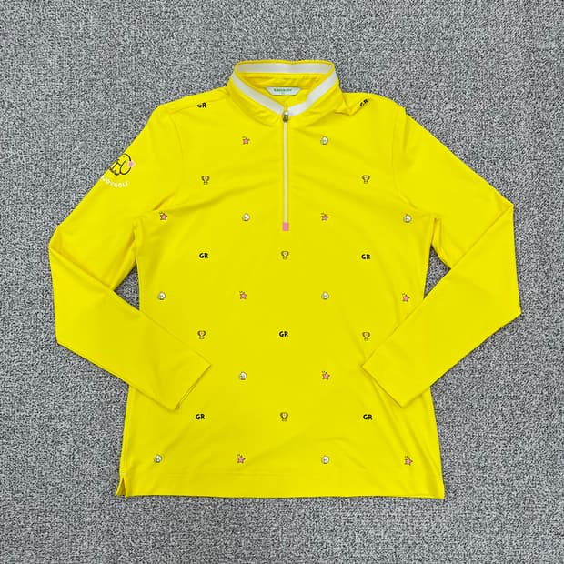 100 그린조이 골프 반집업 티셔츠 0313M