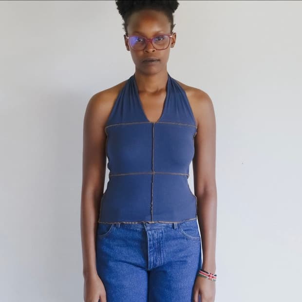 베이스레인지 CINDER HALTER TOP 홀터탑 26ss