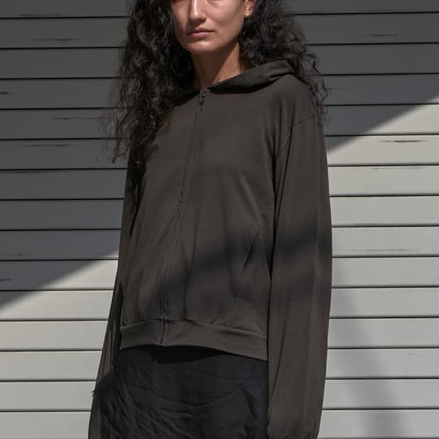 머듈 라운지 후드집업 올리브