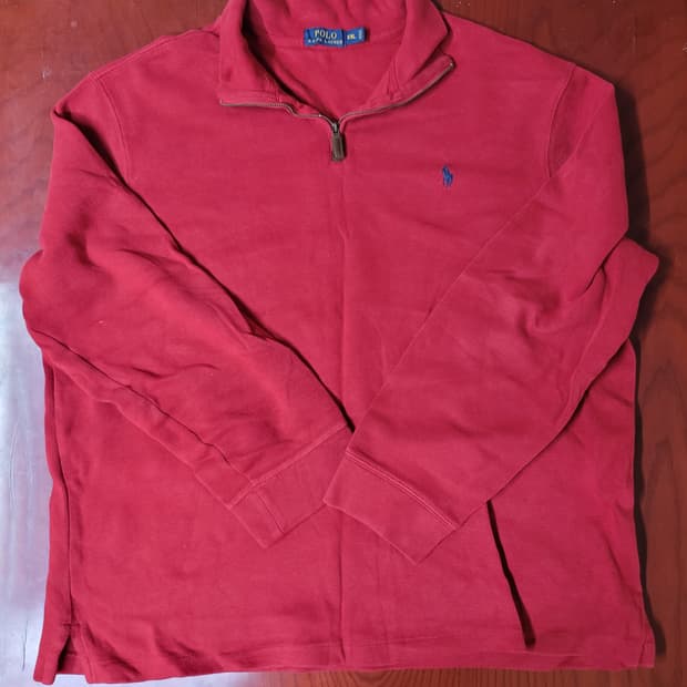 빈티지 폴로 랄프로렌 반집업 니트