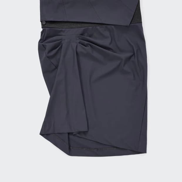 울리카상투스 Brace pintuck skirt (midnight)