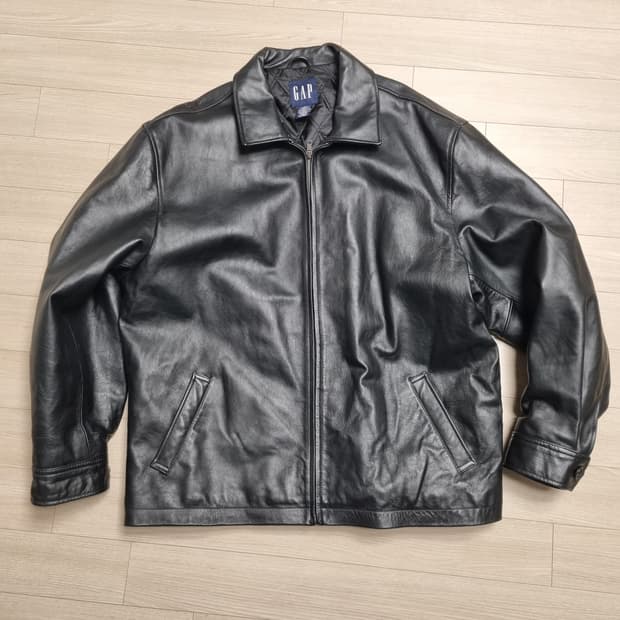 올드갭 싱글 라이더 레더 자켓 블랙(XL)