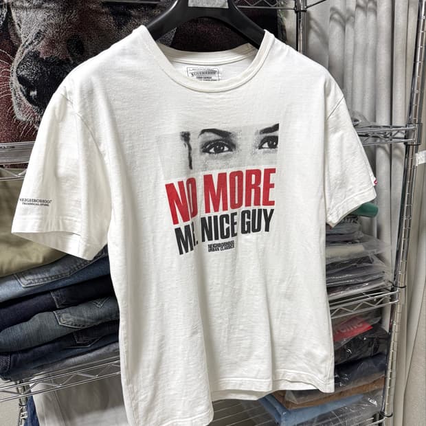 네이버후드 no more 반팔 티셔츠