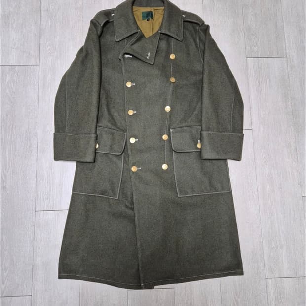 80s 장 폴 고티에 밀리터리 울 코트