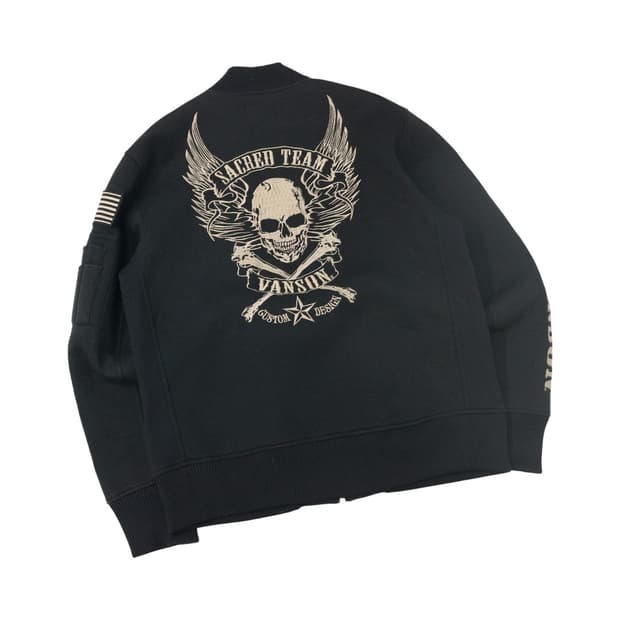 밴슨 자수 블루종