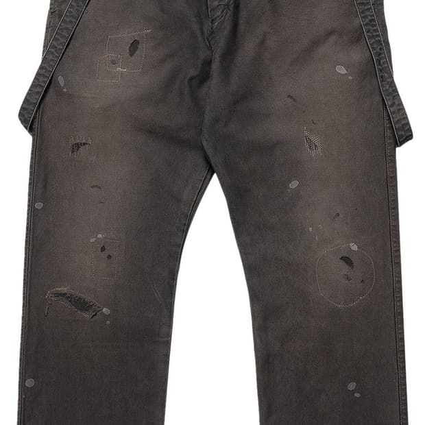 VISVIM 21AW TRAVAILLER BRACES PANTS DMGD