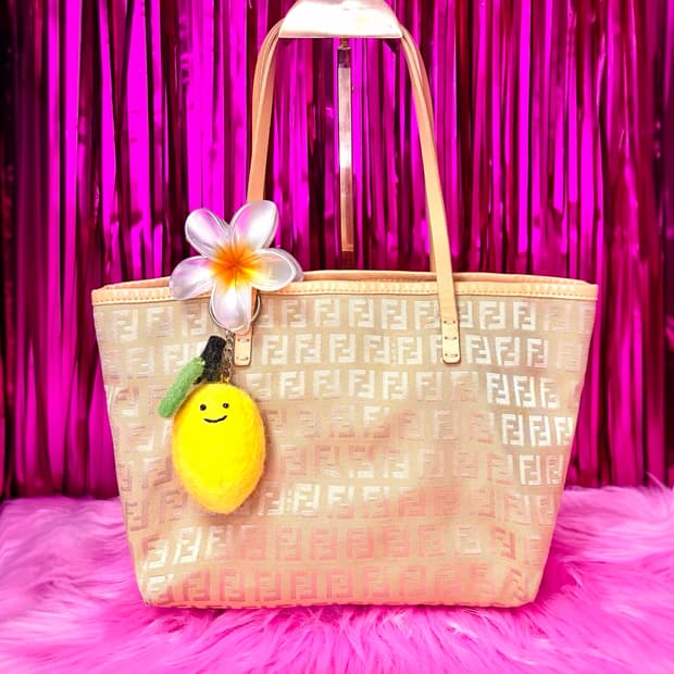 🎐Sale🍋꾸안꾸) FENDI 펜디 주카 숄더백 옐로우 머스타드