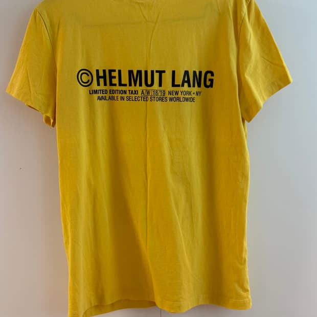 Helmut Lang 헬무트랭 옐로우 택시 티셔츠