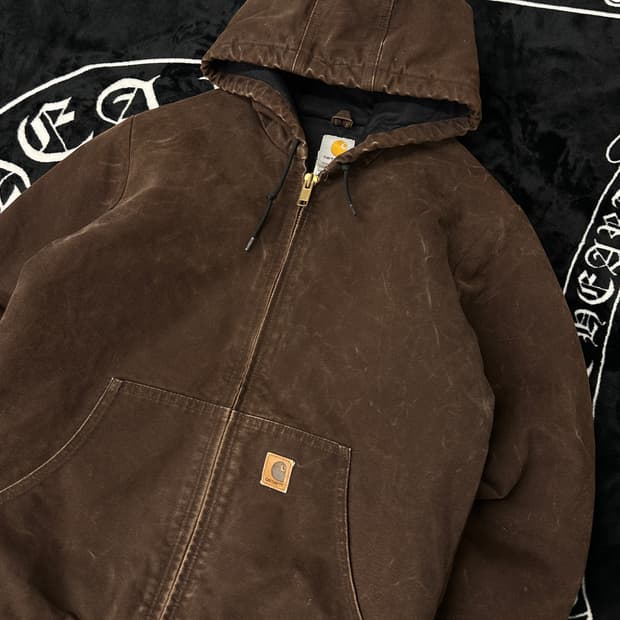 XL) 칼하트 액티브 j130 페이딩크랙워싱(딥브라운)