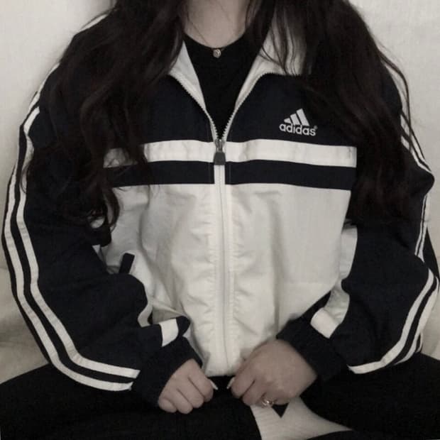 🐰아디다스 오레오 올드스쿨 유일 매물 점퍼 바람막이 데일리 꾸안꾸🖤