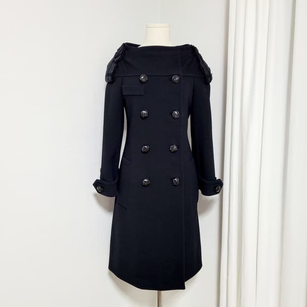 프라다 울100% 원피스 겸 코트 (컬렉션피스/55) 상태최상