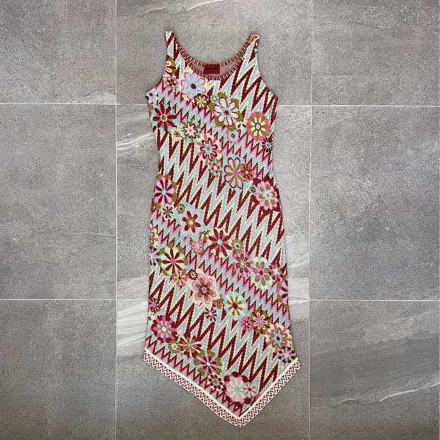 Missoni pink mint bohemian unbal ops