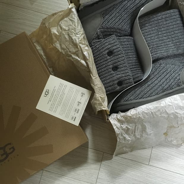 어그 니트 카디 부츠 그레이 240