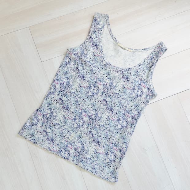 [heliopole] splatter print sleeveless