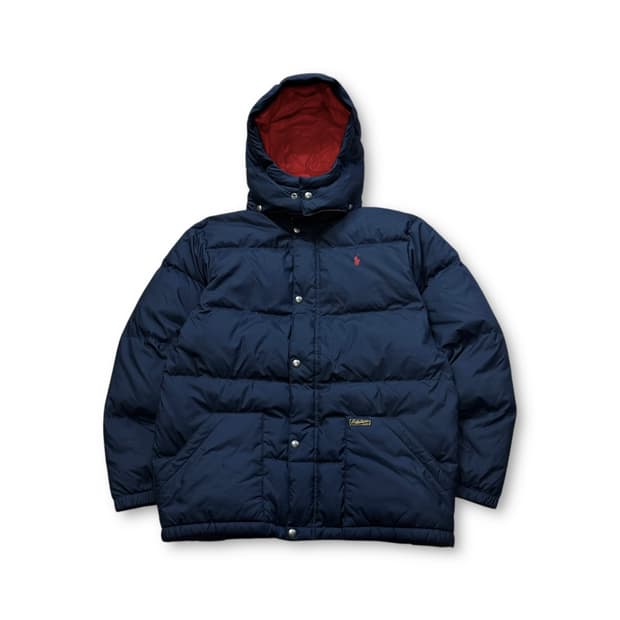 폴로 랄프로렌 미니포니 네이비 후드 패딩