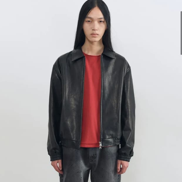 인사일런스 플라이트 레더 자켓