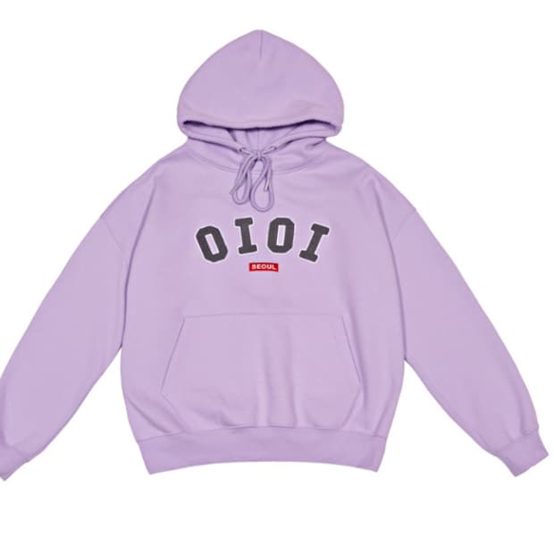 오아이오아이 보라색 후드티