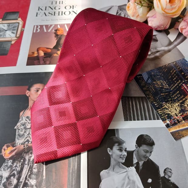 도널드 트럼프 지오메트릭 패턴 넥타이 9.8cm A+등급 A19838
