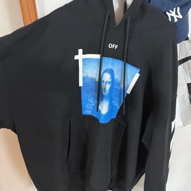 오프화이트 모나리자 후드티 XXL
