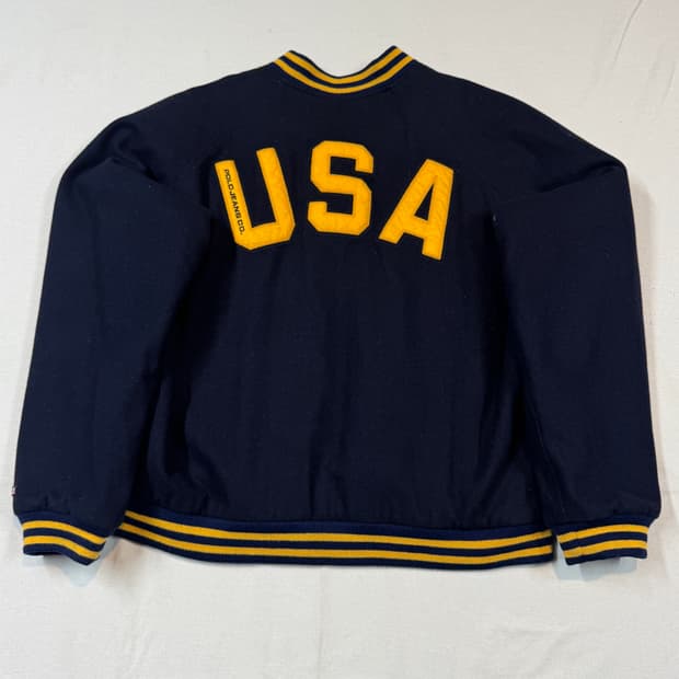 L) 폴로 랄프로렌 USA 바시티 자켓