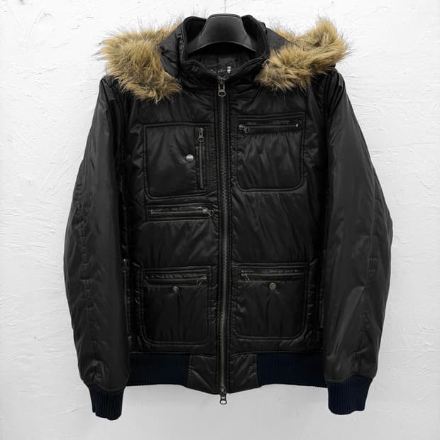 biko saiz 멀티포켓 유광 점퍼