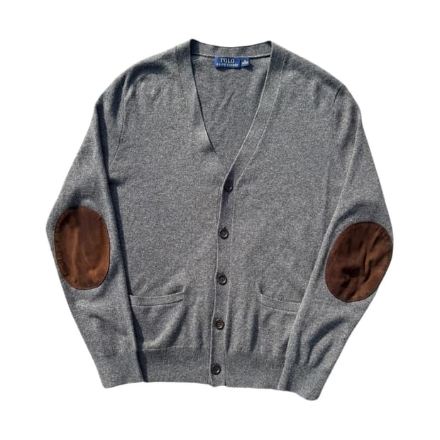 Polo by Ralph Lauren 폴로 메리노울 암패치 가디건