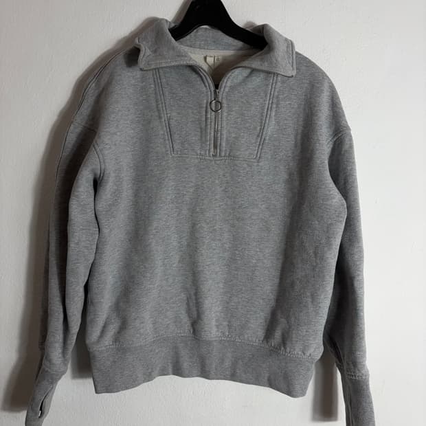 아르켓 하프집업 그레이 맨투맨(XS)