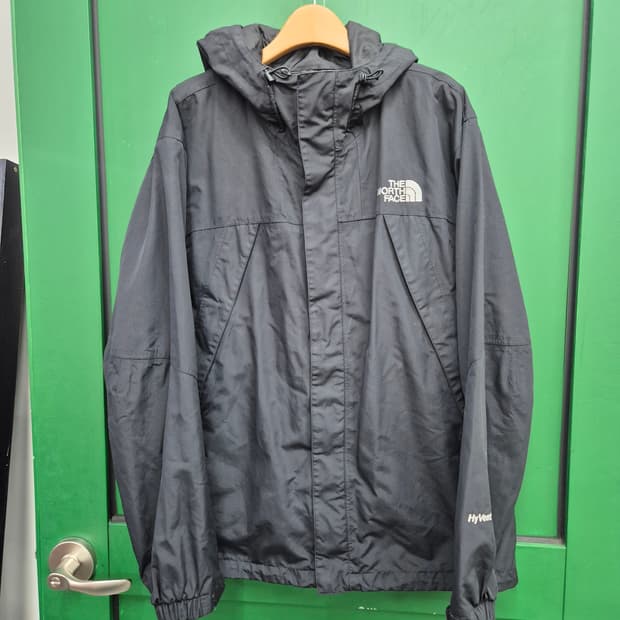 90) 노스페이스 HyVent 블랙 바람막이 자켓