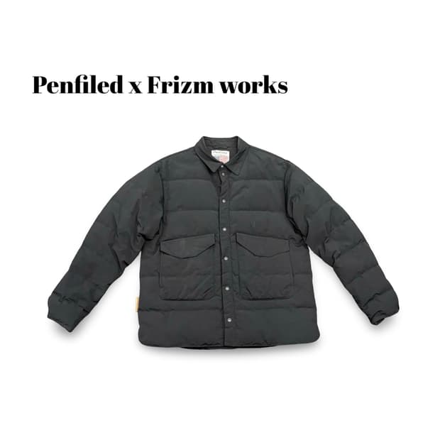 (100)펜필드 x 프리즘웍스 포플린덕다운셔츠자켓