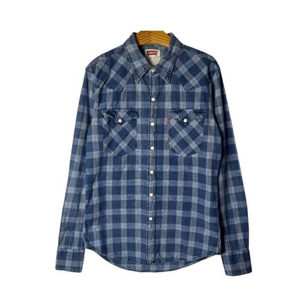 [Levi's] 리바이스 체크 웨스턴 데님셔츠