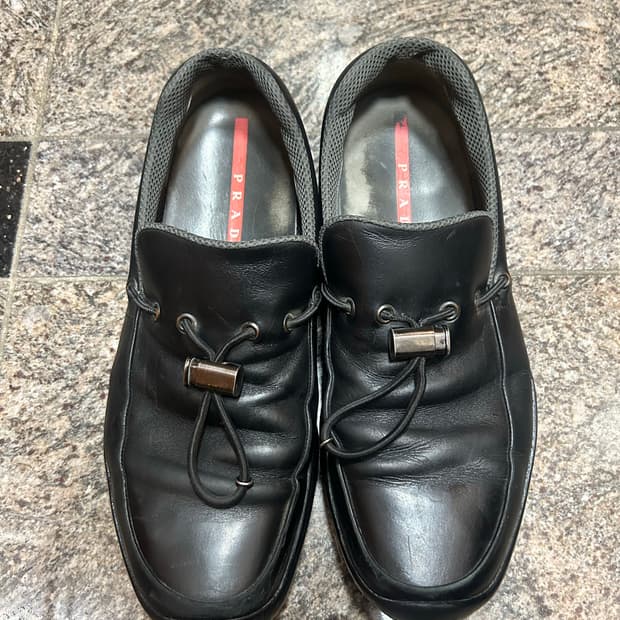 프라다 스포츠 토글 스트링 로퍼 9.5