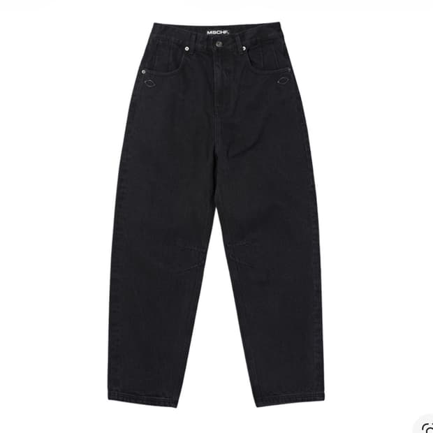 (W) 미스치프 롬버스 슬로치 진 블랙 (M)