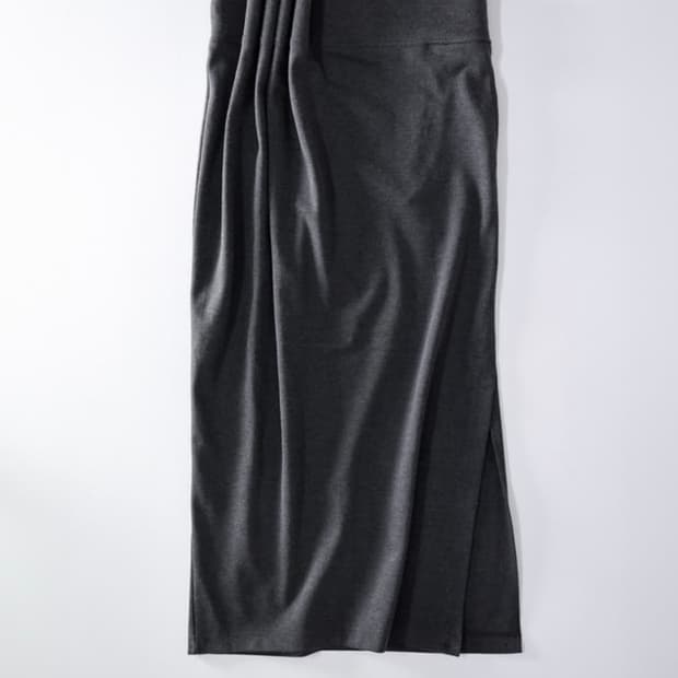 울리카 상투스 curtain long skirt 차콜