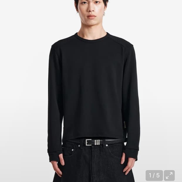 기철 백플립 니트 블랙 m