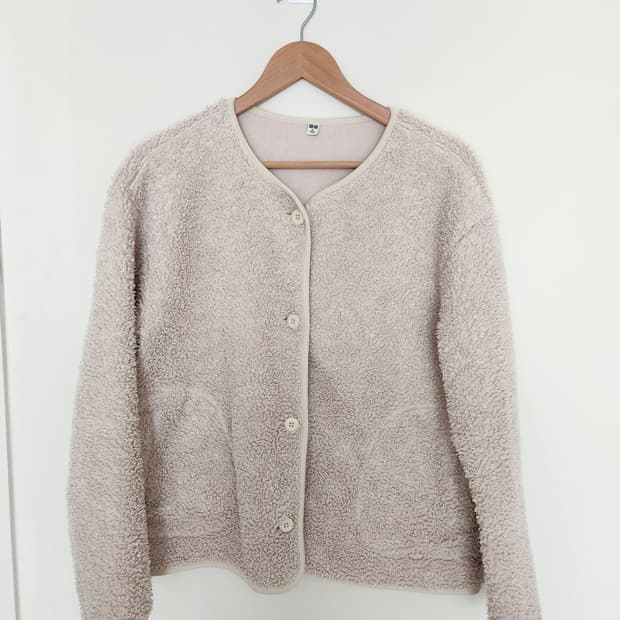 여자 유니클로 후리스 자켓 XL