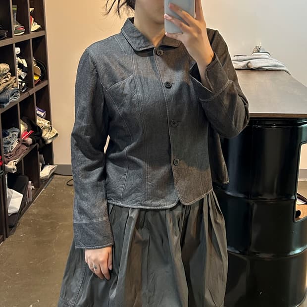 빈티지 챠콜 자켓