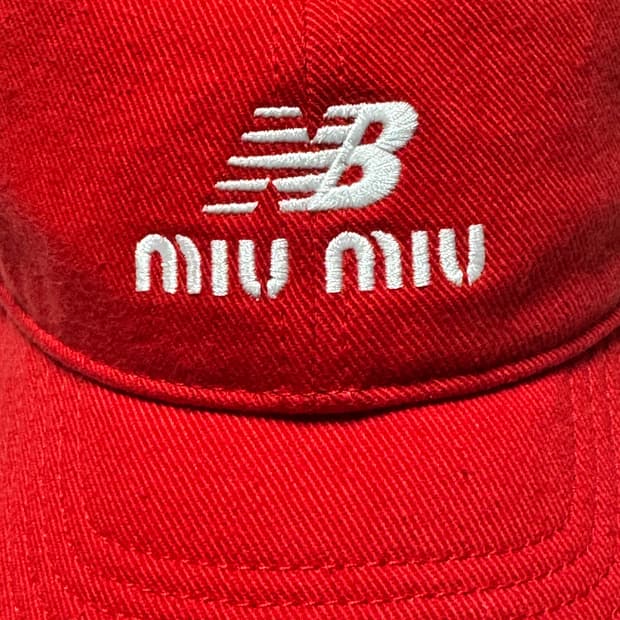 미우미우 데님 볼캡