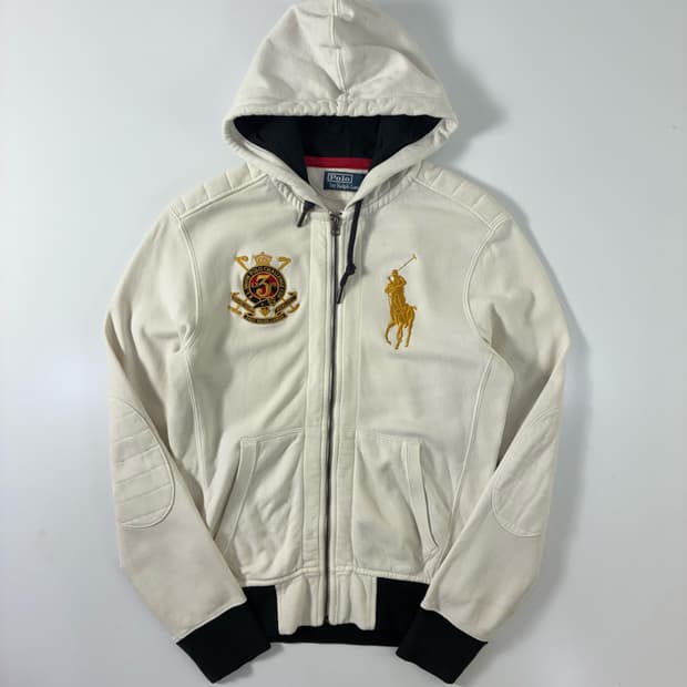 Polo  폴로 랄프로렌 빅포니 화이트 후드집업 