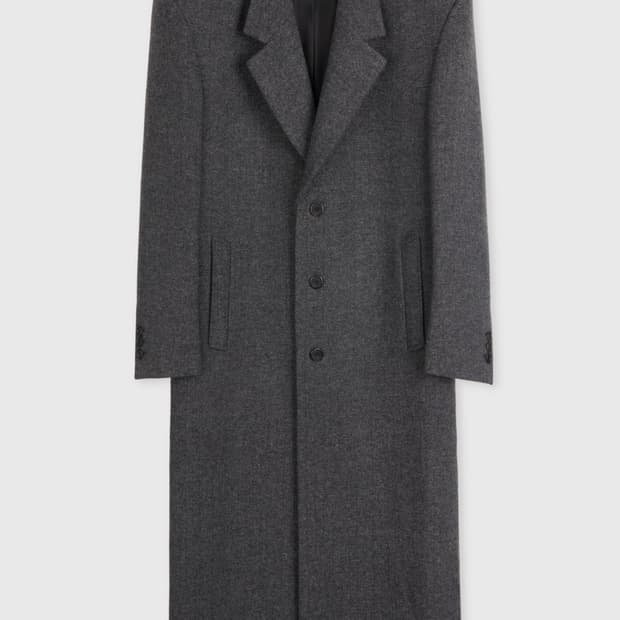 타일레 SAINT SINGLE BREASTED OVER COAT DARK