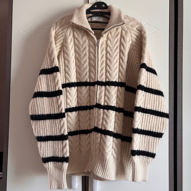 (택포) 투웨이 니트집업