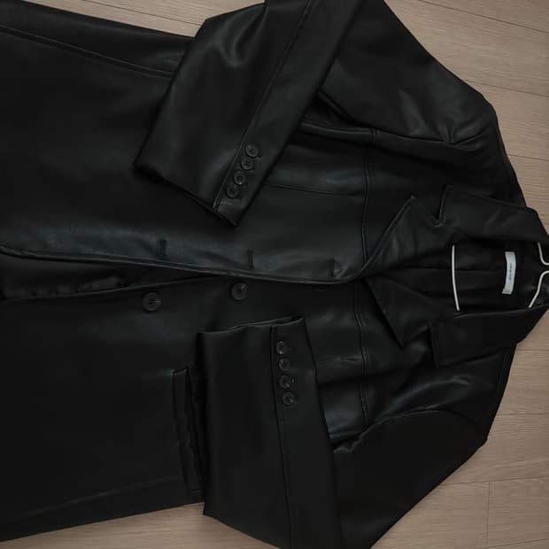 빈티지 가죽 블레이져