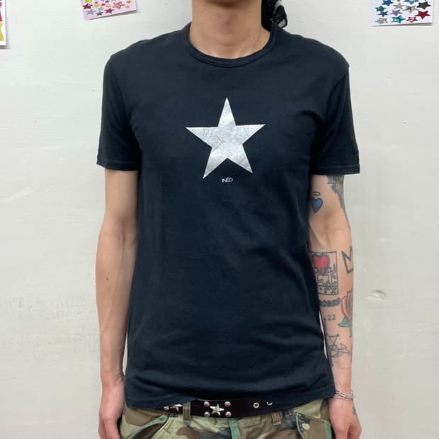 Silver Star Black T-shirt