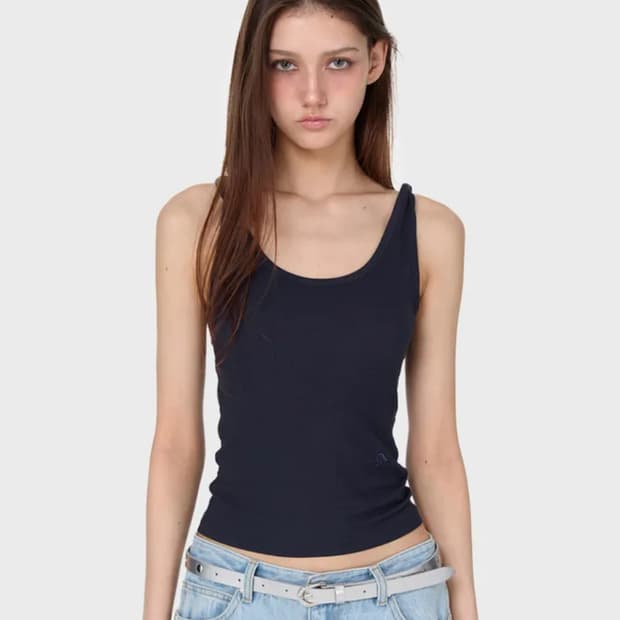 썬번프로젝트 Shoulder Twist SleevelessTop Navy