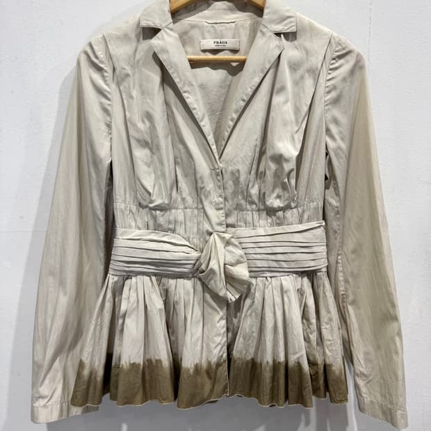 프라다 여성 자켓 아이보리 40 정품