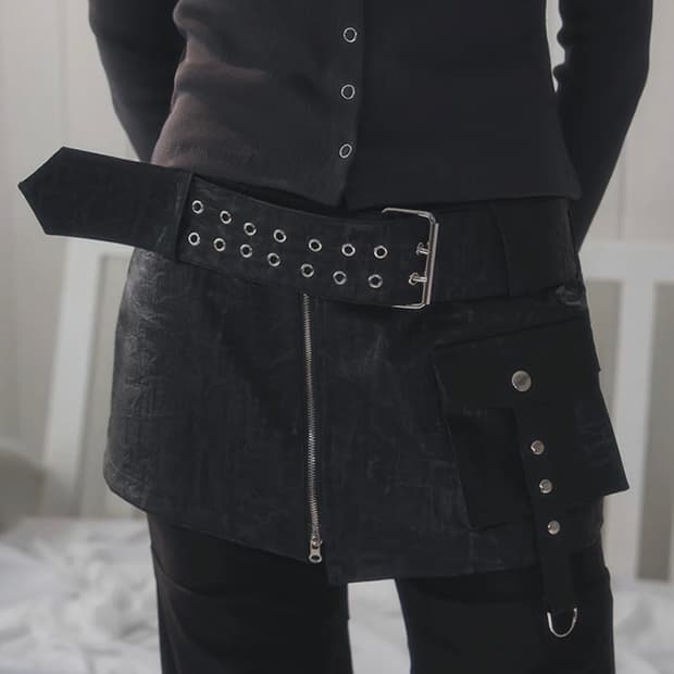 로제프란츠 벨트 포켓 레이어드 스커트