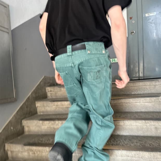 MPa CALF POCKET PANTS (EMERALD)