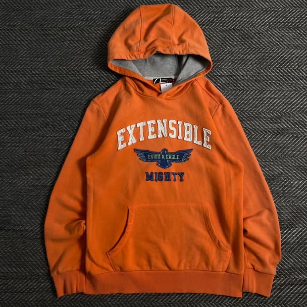 에비수 y2k 빅로고 올드스쿨 후드 티셔츠o 4204