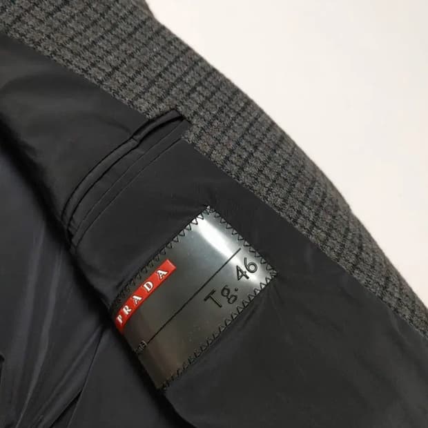 프라다 스포츠 울블렌디드 코트